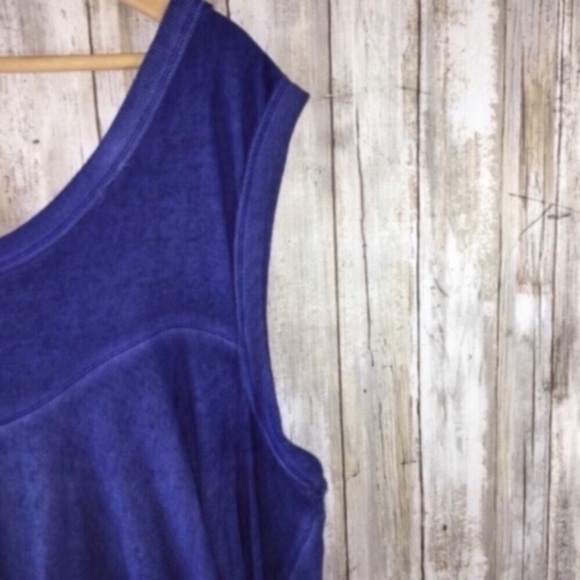 Free People Low Back Blue Tank - Picture 3 of 5